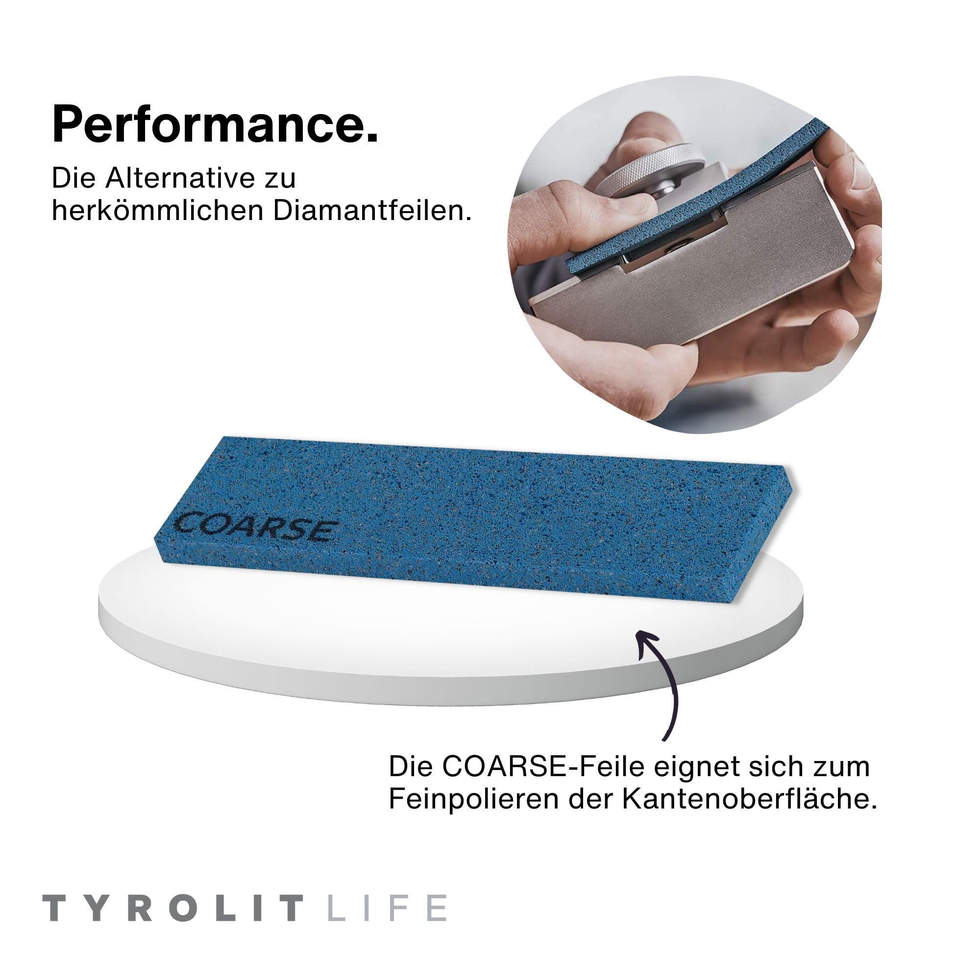 Tyrolit Life Premium - Set di lime elastiche per potenti bordi per sci e snowboard, smerigliatrice per bordi da sci, combinazione di lime elastiche e lime, per una levigatura efficace come il servizio