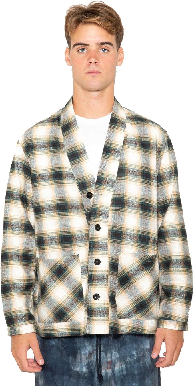 plaid smoking jacket
