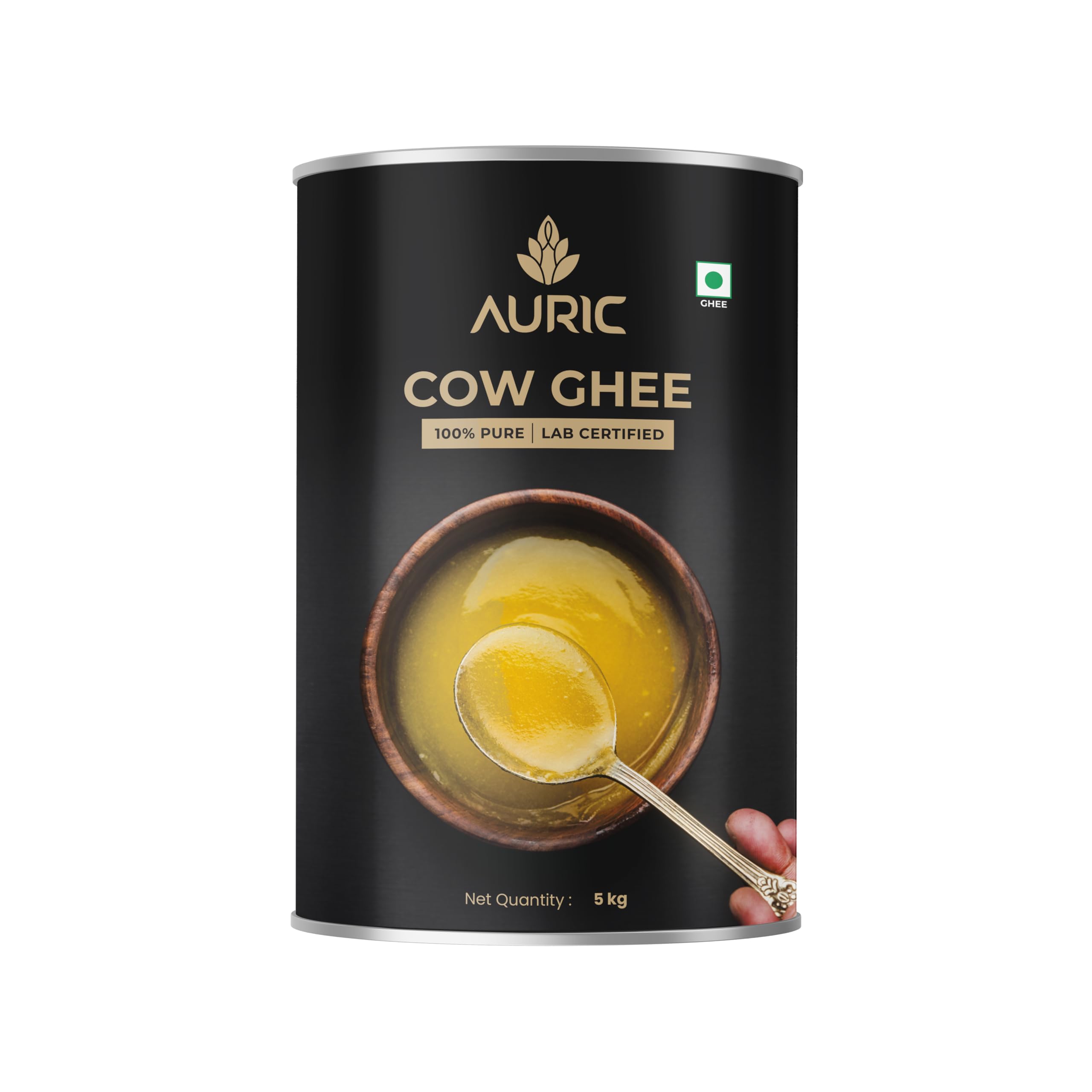 Auric Lab Certified Cow Ghee 5L | 100% Pure and Natural | Desi Ghee | Highly Nutritious | Helps Keep Your Heart Healthy | Boost Immunity & Energy (B0CXPYVLGD) Amazon Price History, Amazon Price Tracker
