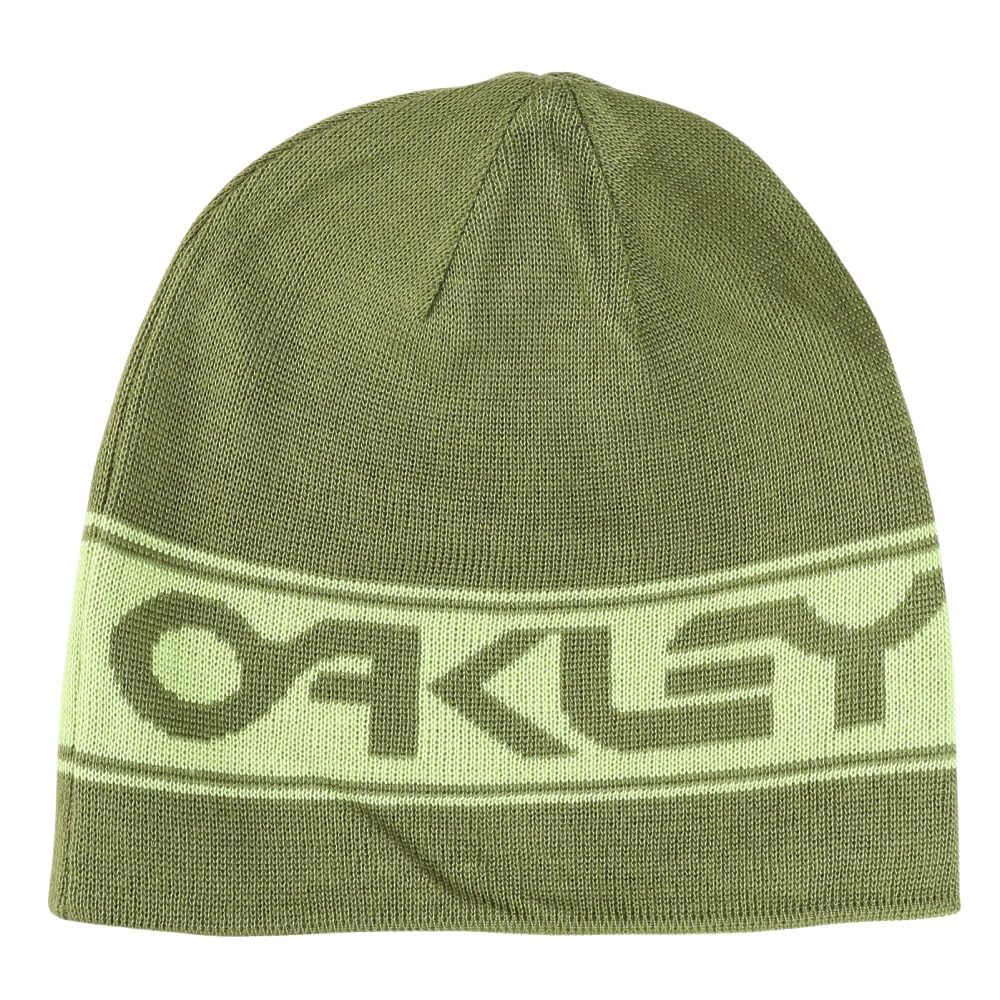 Oakley Men's Thermonuclear Protection Reversible Beanie Hat, Fern/Light Green, One Size