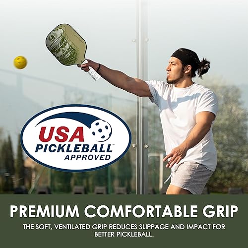 Miniatura 2 de KC SMASH Juego de 2 paletas de pickleball - Aprobado por USAPA, apto para principiantes e intermedios, agarre ultra cómodo, incluye pelotas y bolsa