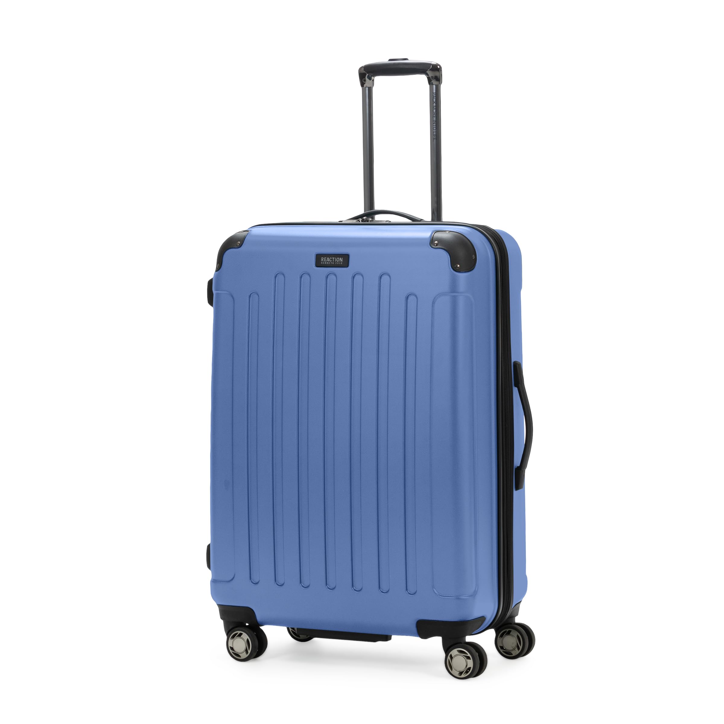 Renegade Luggage Expandable 8-Wheel Spinner Lightweight Hardside Suitcase, Periwinkle Blue, 28-Inch Checked