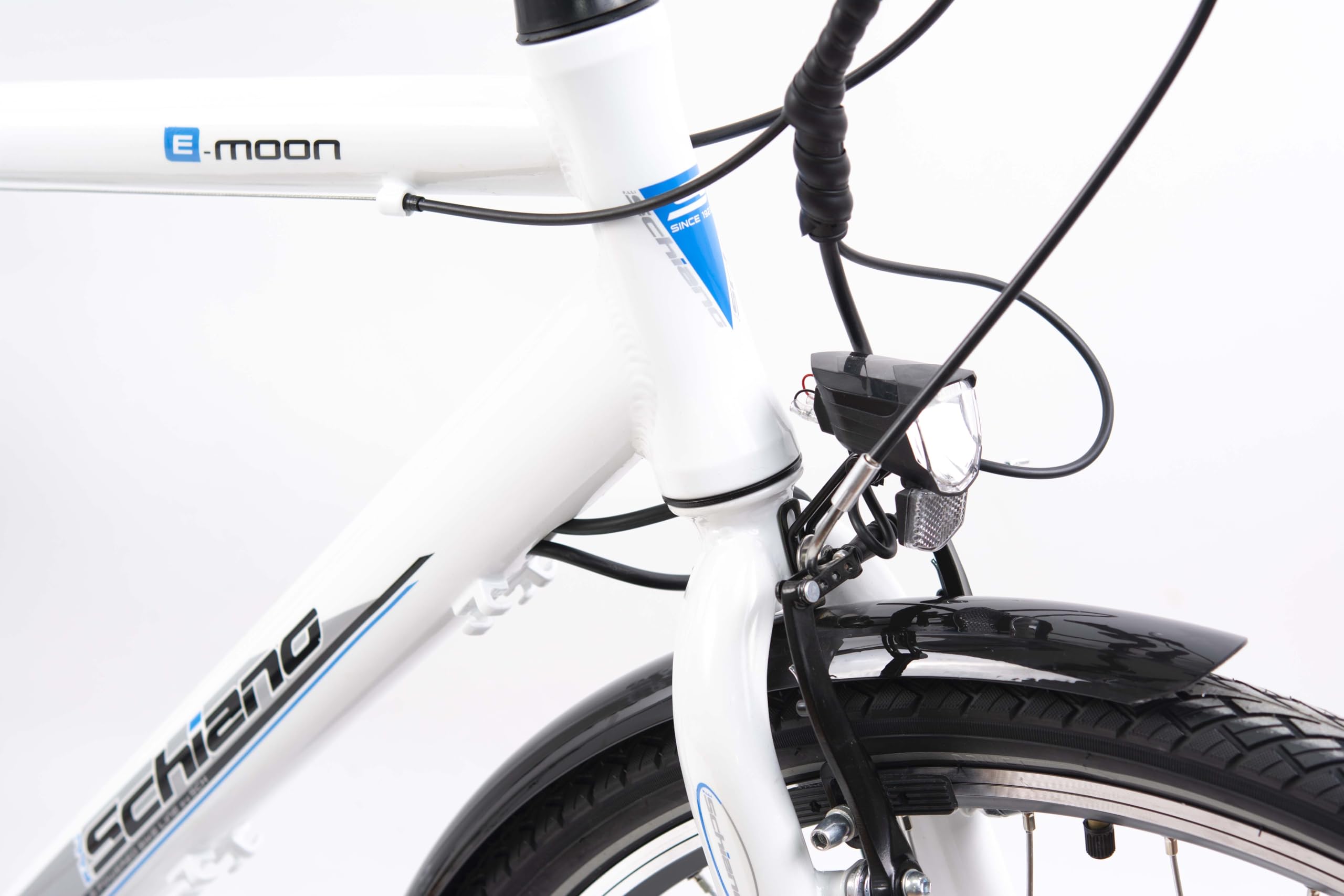 F.LLI Schiano E-Moon, E Bike für die Stadt 28 Zoll, 36V 13Ah Abnehmbarer Akku, Motor 250W 40Nm, City Ebike für Herren