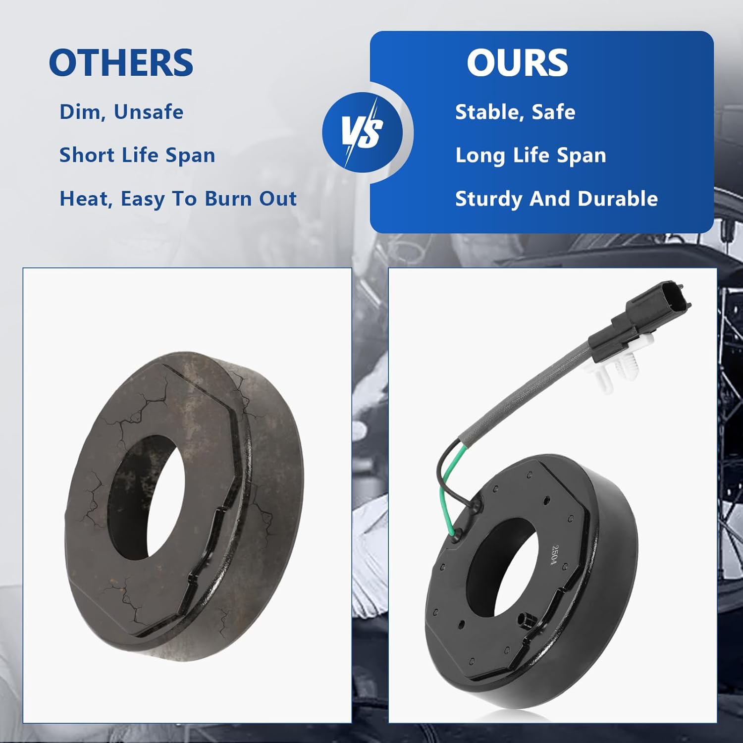 Air Conditioner AC Compressor Clutch Kit Compatible with Focus 2014 2015 2016 2017 2018 2.0L