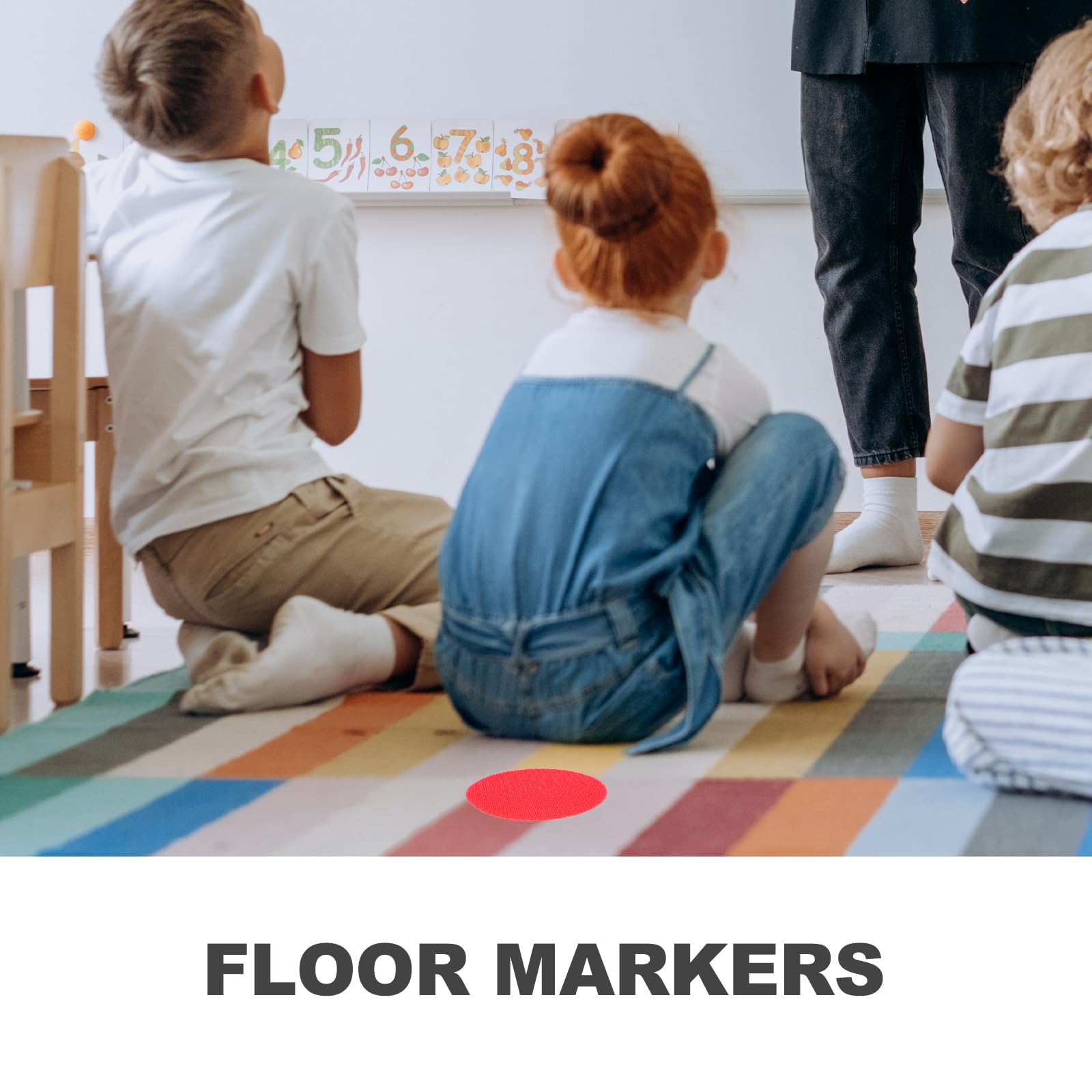 Cisolen Lot De 30 Points De Tapis Pour Salle De Classe