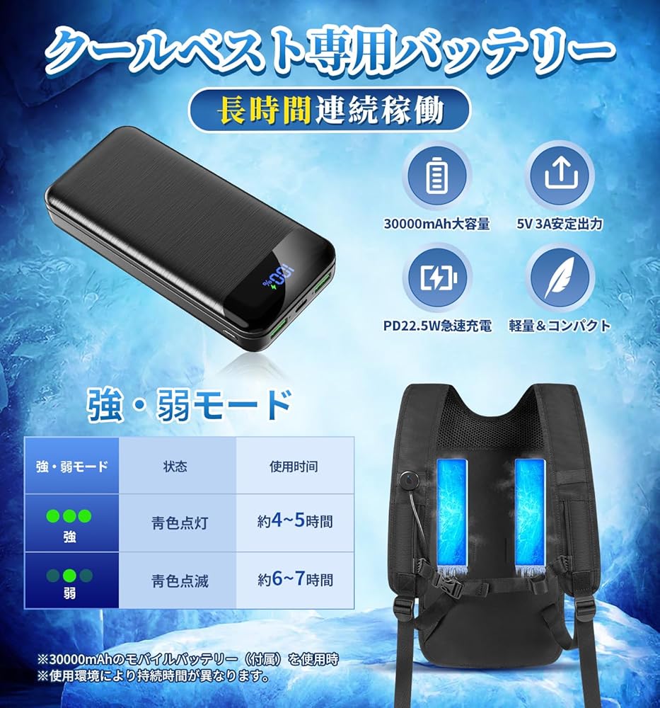 Amazon.co.jp: [RuiPu] ペルチェ ベスト【2025新登場＆2つ冷却ブレート