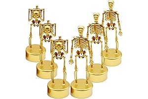 6 Pack Halloween Trophy Skeleton Trophies for Adults