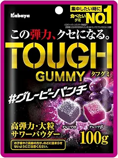 カバヤ タフグミグレーピーパンチ 100g