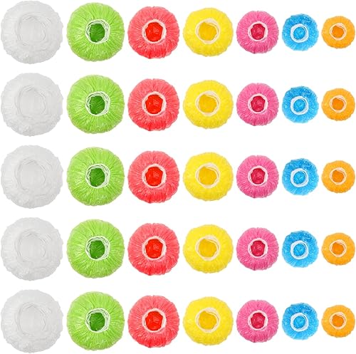 175 fundas elásticas reutilizables para alimentos, 7 tamaños, fundas de plástico para tazones de platos, alternativa al papel de aluminio, envoltura