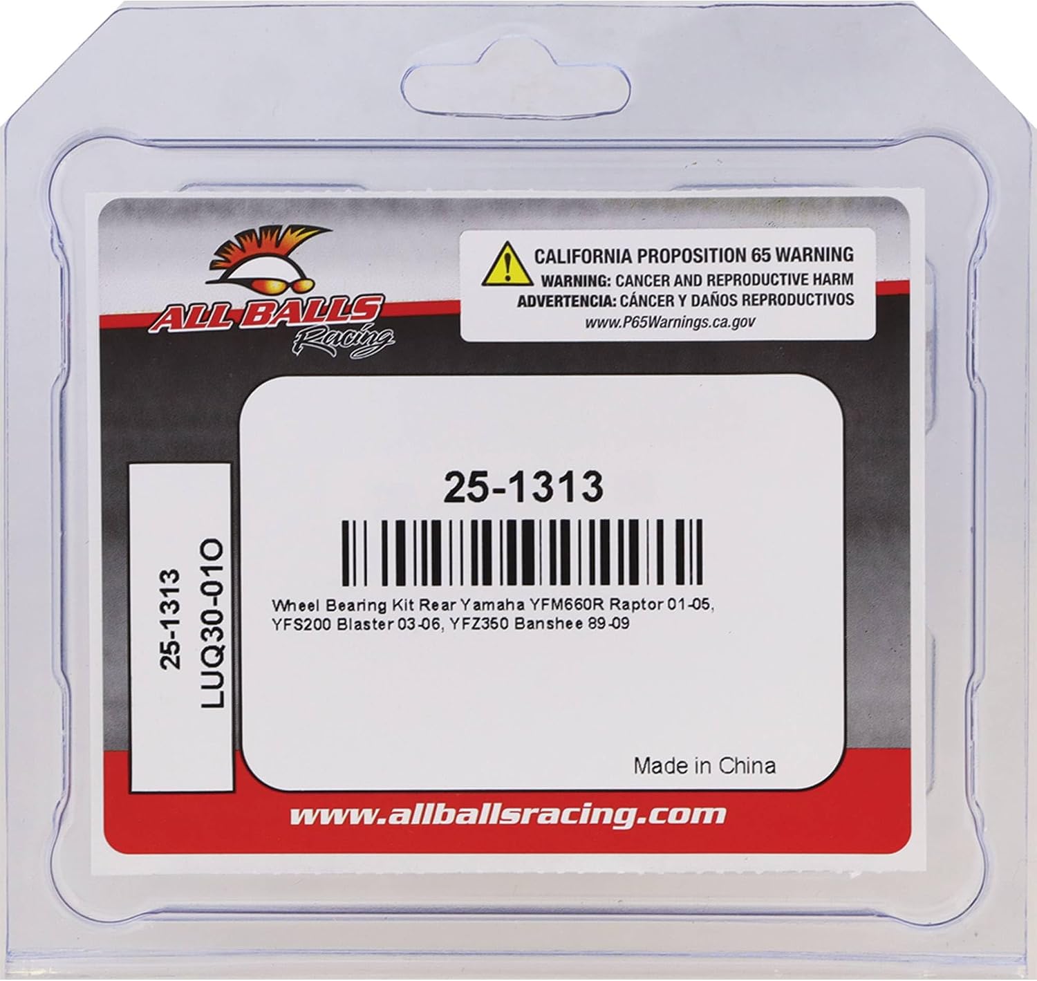 All Balls Racing Wheel Bearing Seal Kit 25-1313 Compatible With/Replacement For Yamaha YFM660R Raptor 2001-2005, YFS200 Blaster 2003-2006, YFZ350 Banshee 1989-2009