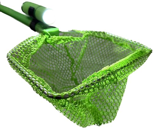 Miniatura 4 de Caza cangrejos y bichos, linterna a prueba de agua, brazalete LED brillante, Red flotante de plástico, aro de acero inoxidable de 8 pulgadas