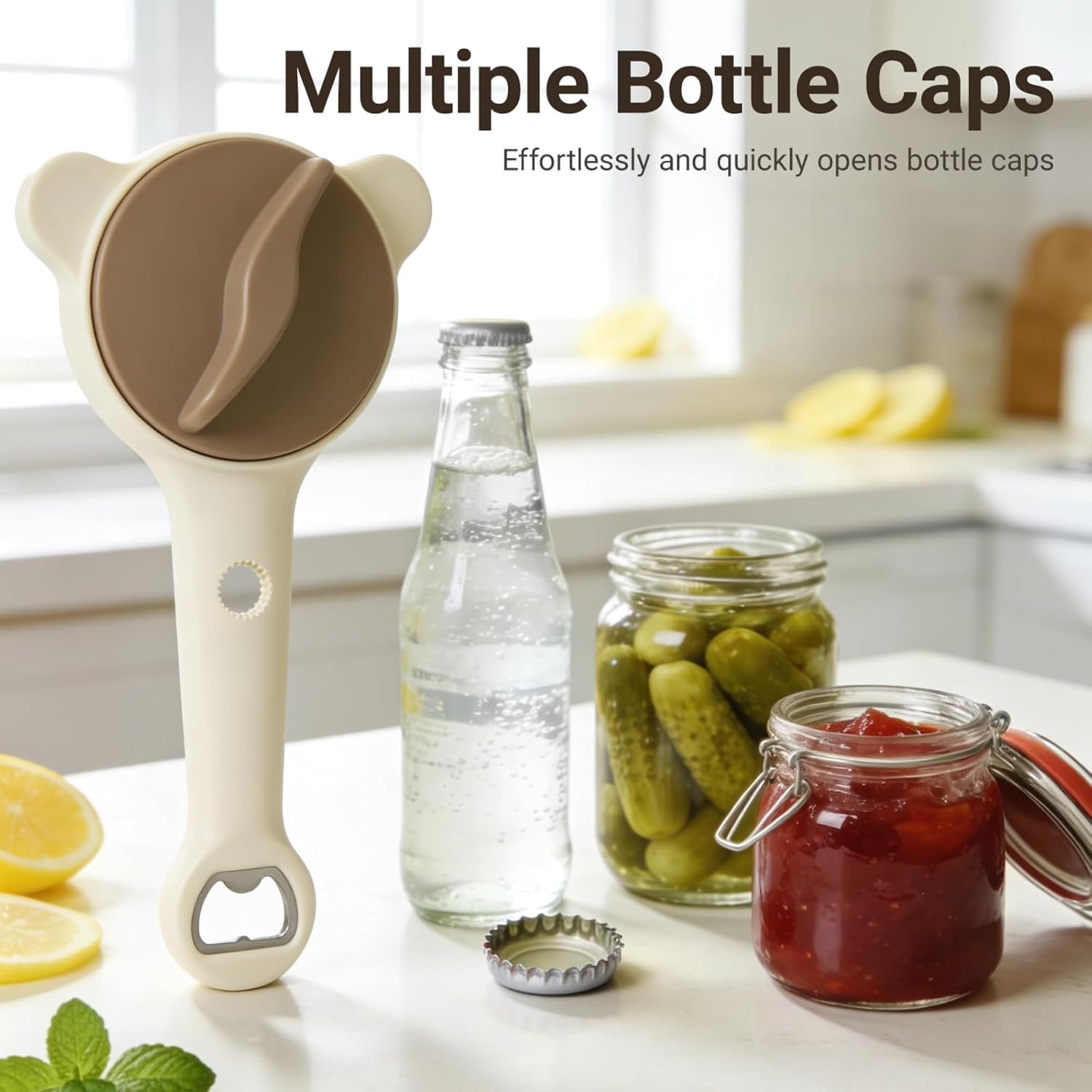 4-in-1 Adjustable Multi-Function Bottle and Jar Opener Tool for Easy Use (1 Piece)