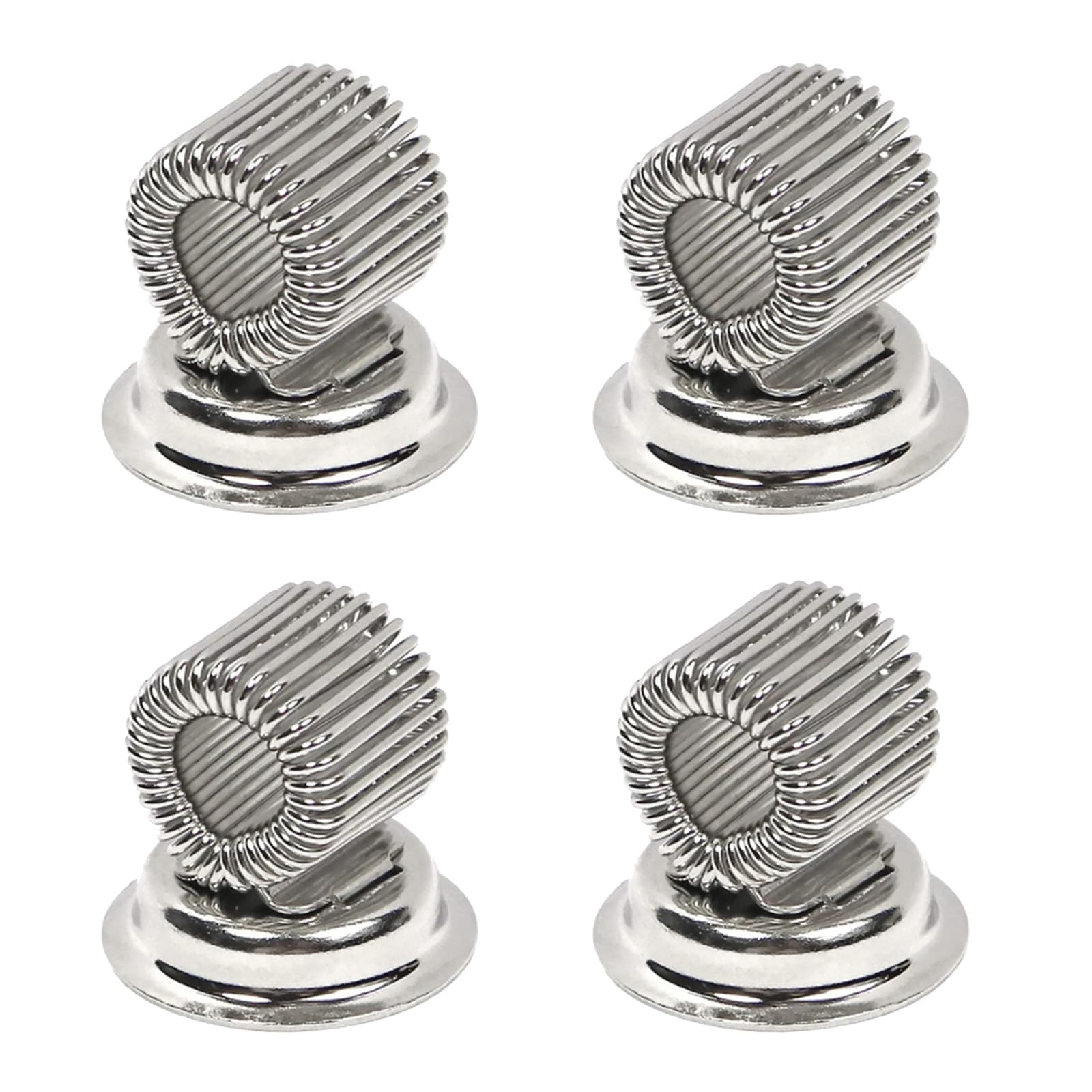 YWLUUOO 4PCS Single Hole Metal Spring Pen Holder Portable Metal Pen Holder Fixed Spring Supplies Clip for Notebook Clip on for Fridge