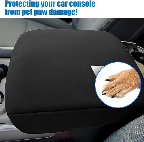 Miniatura 2 de Pincuttee Cubierta de consola central para Ram 2010-2023 1500 2500 3500, funda de neopreno Armreat, funda de consola duradera, protector de caja de