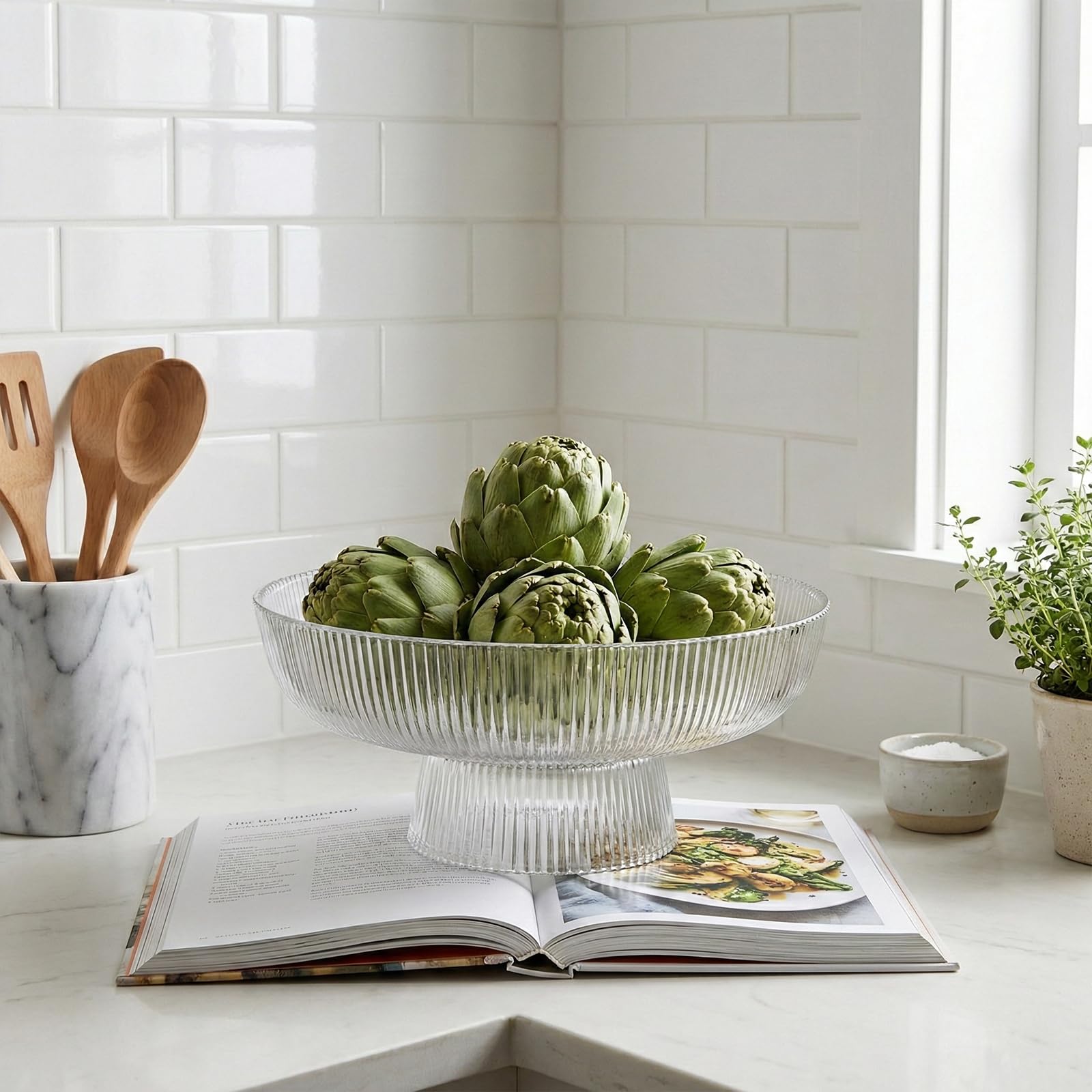 Amazon.com: ZOOFOX Fruit Bowl for Kitchen Counter, Large