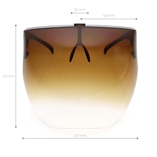 Miniatura 4 de zeroUV Protector facial tintadoombré de cobertura completa, gafas de sol (antivahofiltro de luz azul) caramelodesvanecimiento, C05