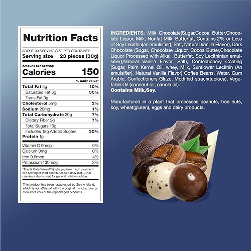 Miniatura 2 de Granos de café expreso cubiertos de chocolate, mezcla de tres colores, caramelo gourmet, bolsa de 2 libras