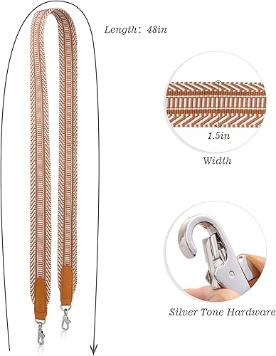 Miniatura 6 de Montana West Purse Straps Crossbody Handbag Replacement Strap Adjustable Wide Straps Multicolor