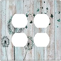 Vista 157 de William Morris Floral Boho Azul Medianoche Azul Bohemio Flor 1 Banda Dúplex Cubierta de Salida Decorativa Receptáculo Único Interruptor Eléctrico