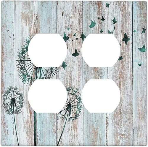 Miniatura 156 de Cubiertas Decorativas para Interruptor de Luz de Palanca Triple Retro Rojo Pulpo Monstruo Ola Marina Azul de 3 Segmentos Cubiertas de Placa de Pared