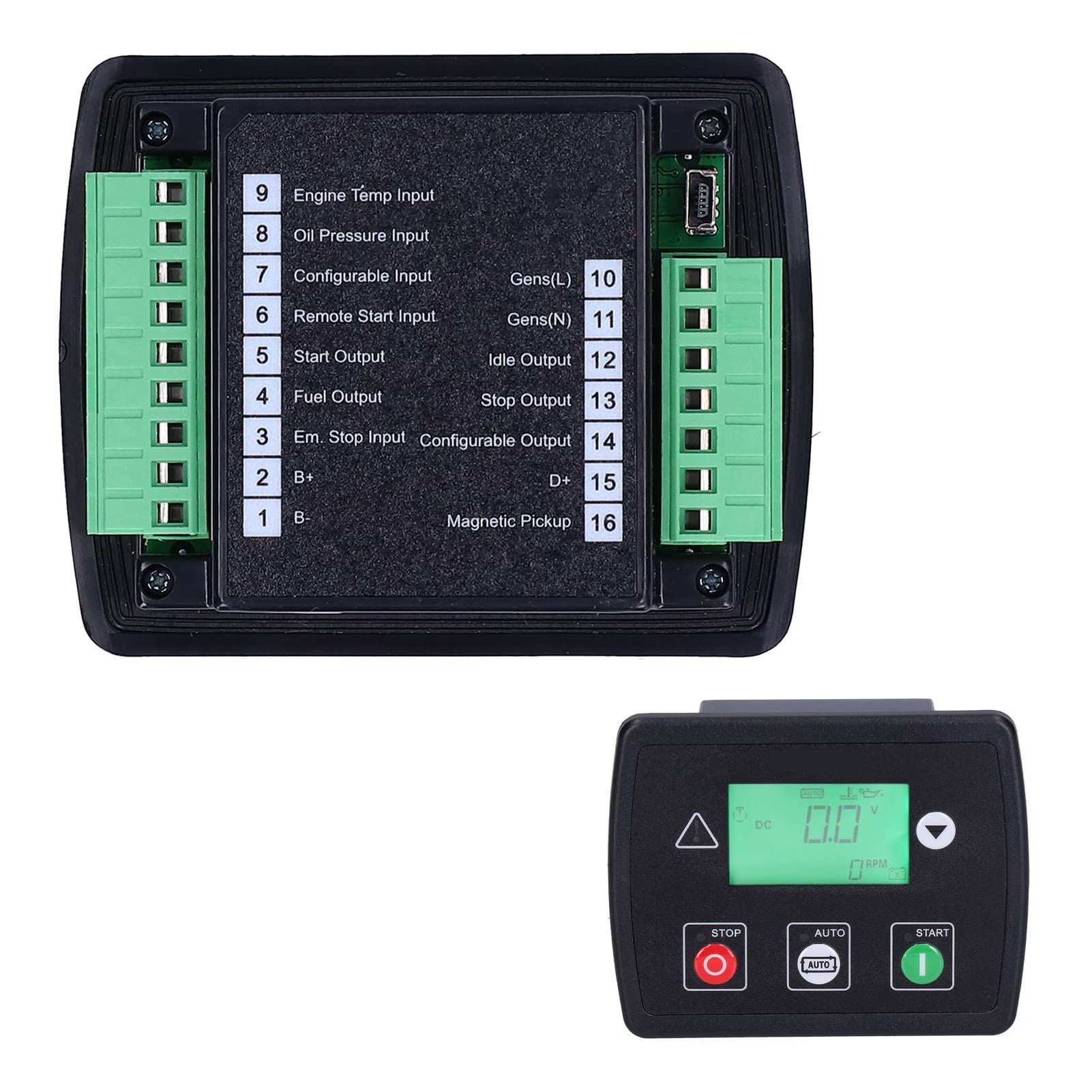 Fafeicy Generator Set Controller z Wyświetlaczem LCD i Panelem