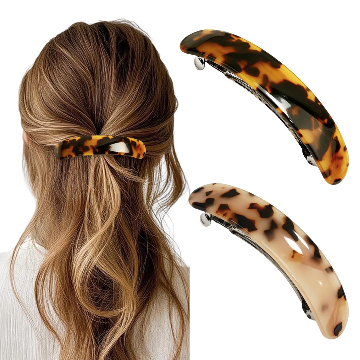 Fashion Hair Accessories Tortoise Shell Hair Barrettes