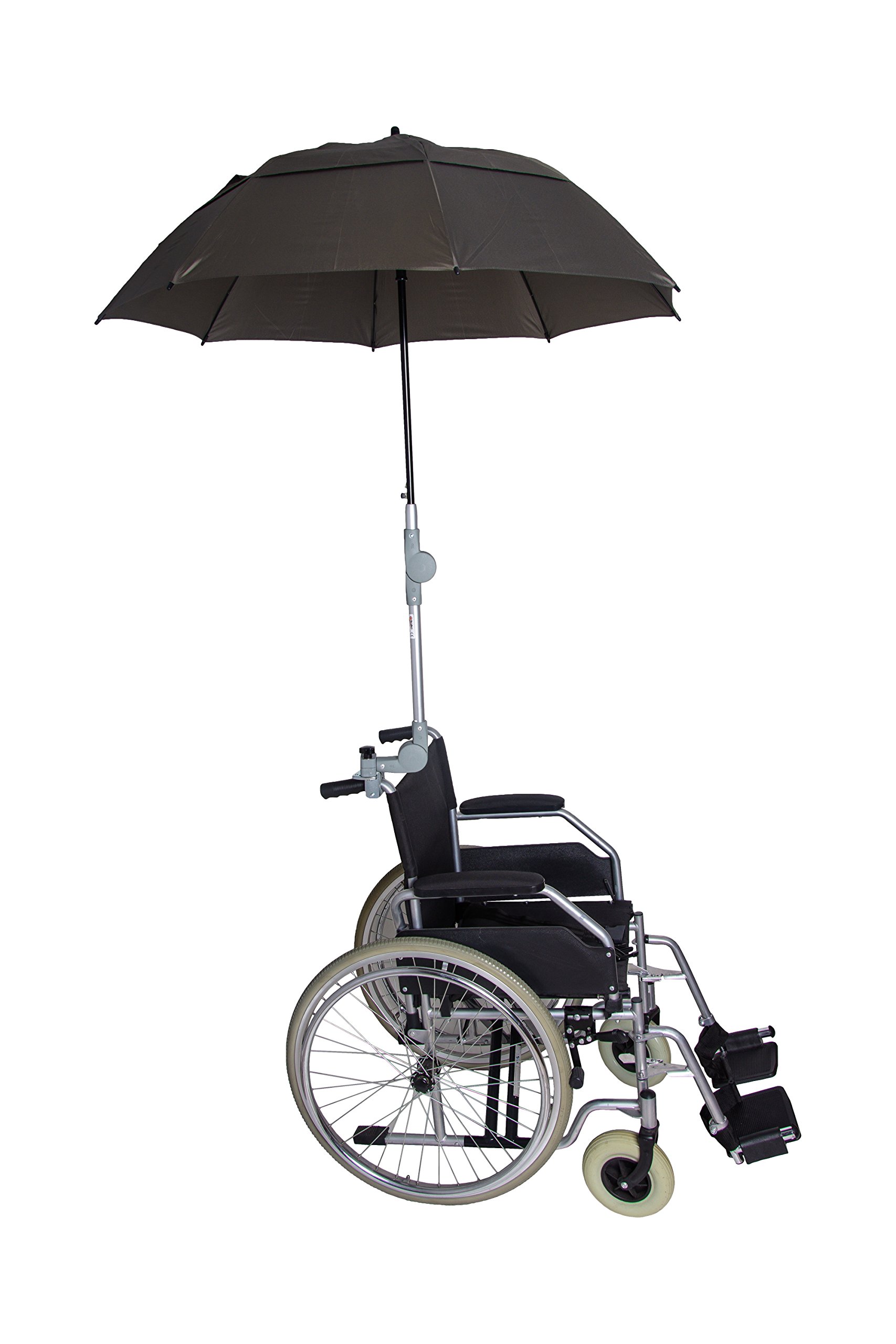 Rollatorschirm Regenschirm Sonnenschirm Schirm inkl. Befestigung oliv