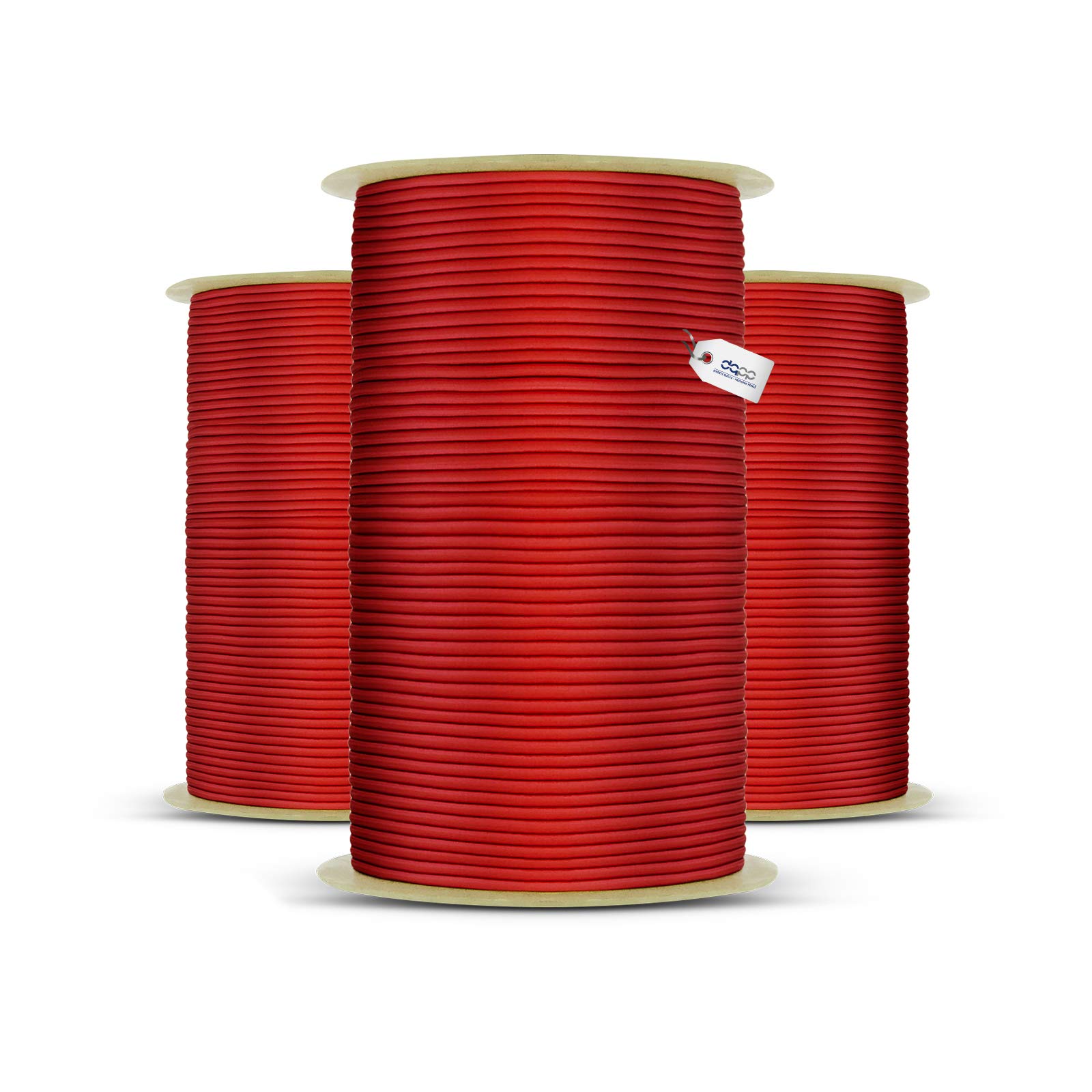 DQ-PP Corde en caoutchouc rouge, 8 mm, 100 m, cordon élastique pour bâche, tendeur en caoutchouc