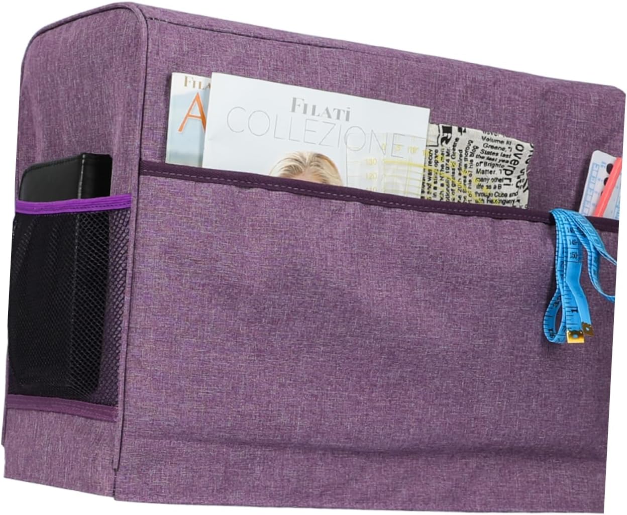 VILLCASE Purple Sewing Machine Dust Cover Oxford Foldable for Home Shop