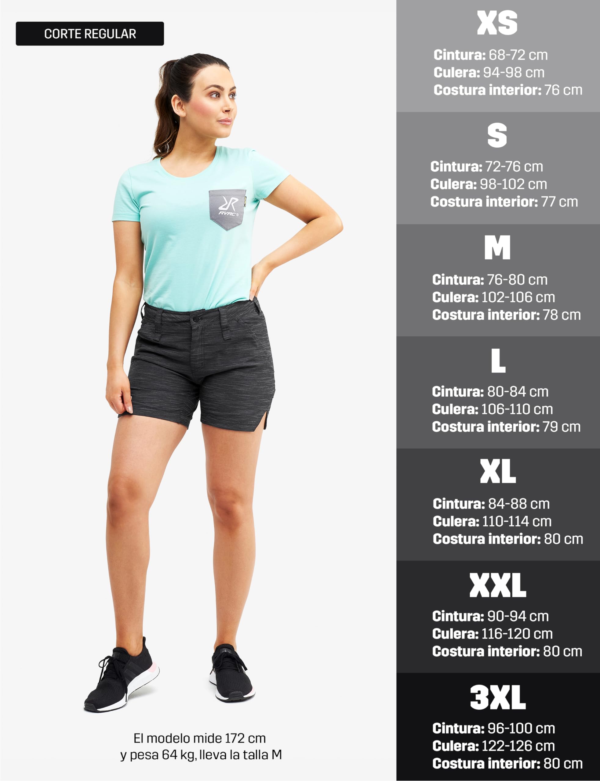 RevolutionRace Hike & Dive Shorts para Mujer, Pantalones Cortos Híbridos de Senderismo
