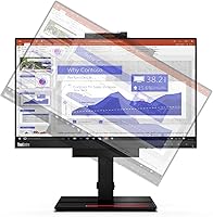Vista 4 de Lenovo ThinkCentre Tiny-in-One 24 Gen 4 23.8" Full HD WLED Monitor LCD - 16:9 - Negro - Clase 24" - Tecnología de conmutación en el plano (IPS)