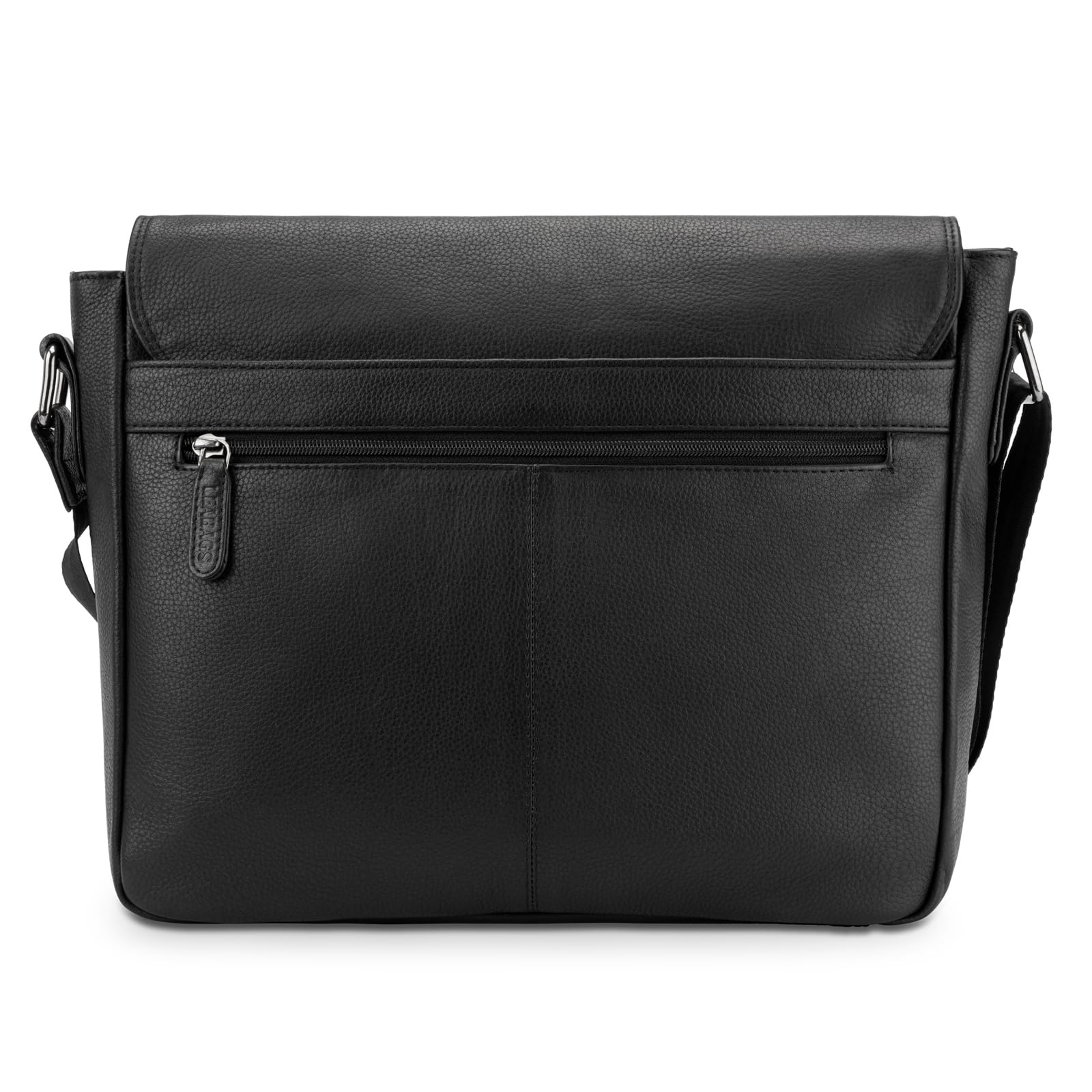 LEABAGS Sac bandoulière pour hommes et femmes | Sac ordinateur portable en cuir véritable 14" | Sac messager avec bandoulière | Sac à main | Sac de travail | Sac de transport