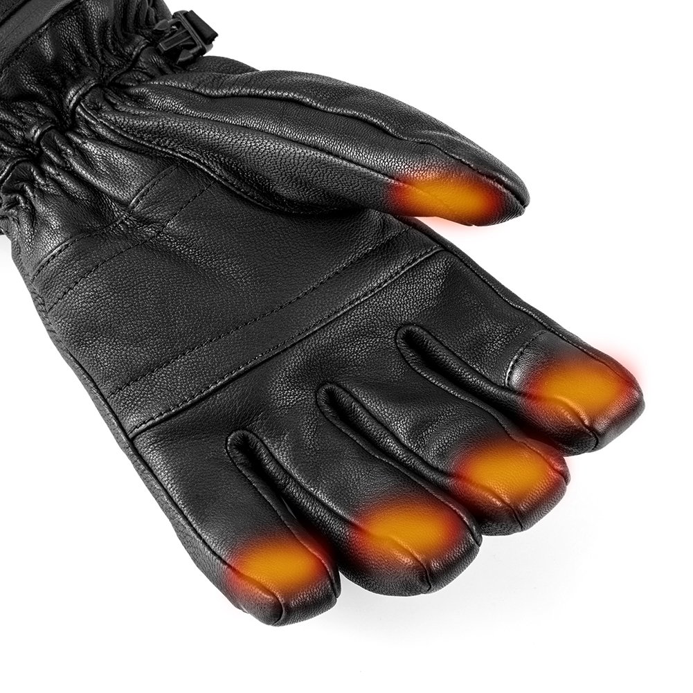 Gants Chauffants Électriques SAVIOR HEAT Rechargeables – 3 Niveaux Chaleur, Batterie 2200mAh, Jusqu'à 6h D'Autonomie – Idéal Ski, Moto, Randonnée, Hiver Glacial