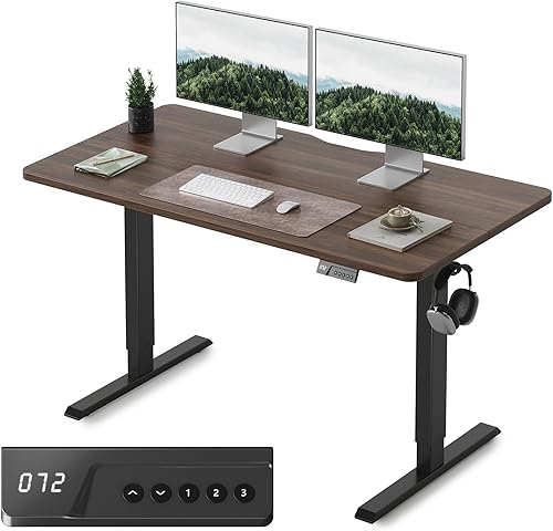Miniatura 208 de FEZIBO - Escritorio eléctrico ajustable para trabajar sentado o de pie, 40 x 24 pulgadas, para oficina en casa, escritorio ergonómico para Negro