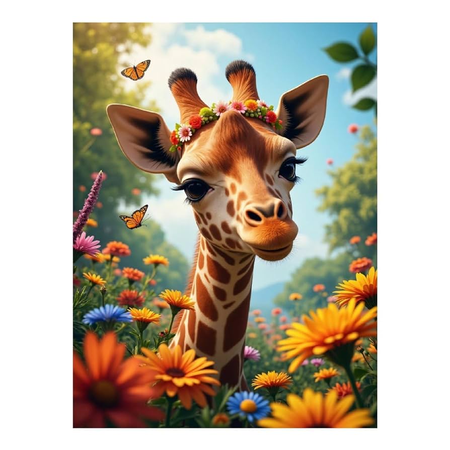 Amazon.com: TZTTZT Diamond Art Kits for Adults - Giraffe in