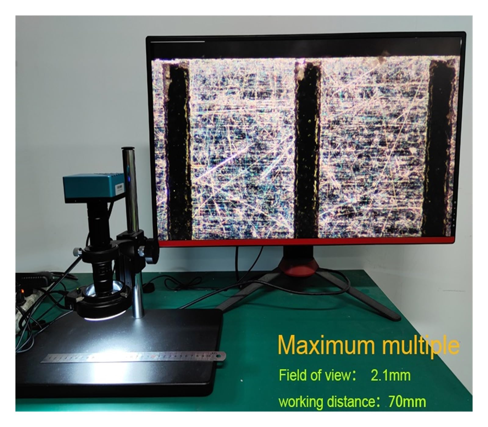 Telecamera per Microscopio, 20X-200X / 0.7-4.5X 0745B Obiettivo for microscopio industriale con zoom C-Mount in vetro manuale