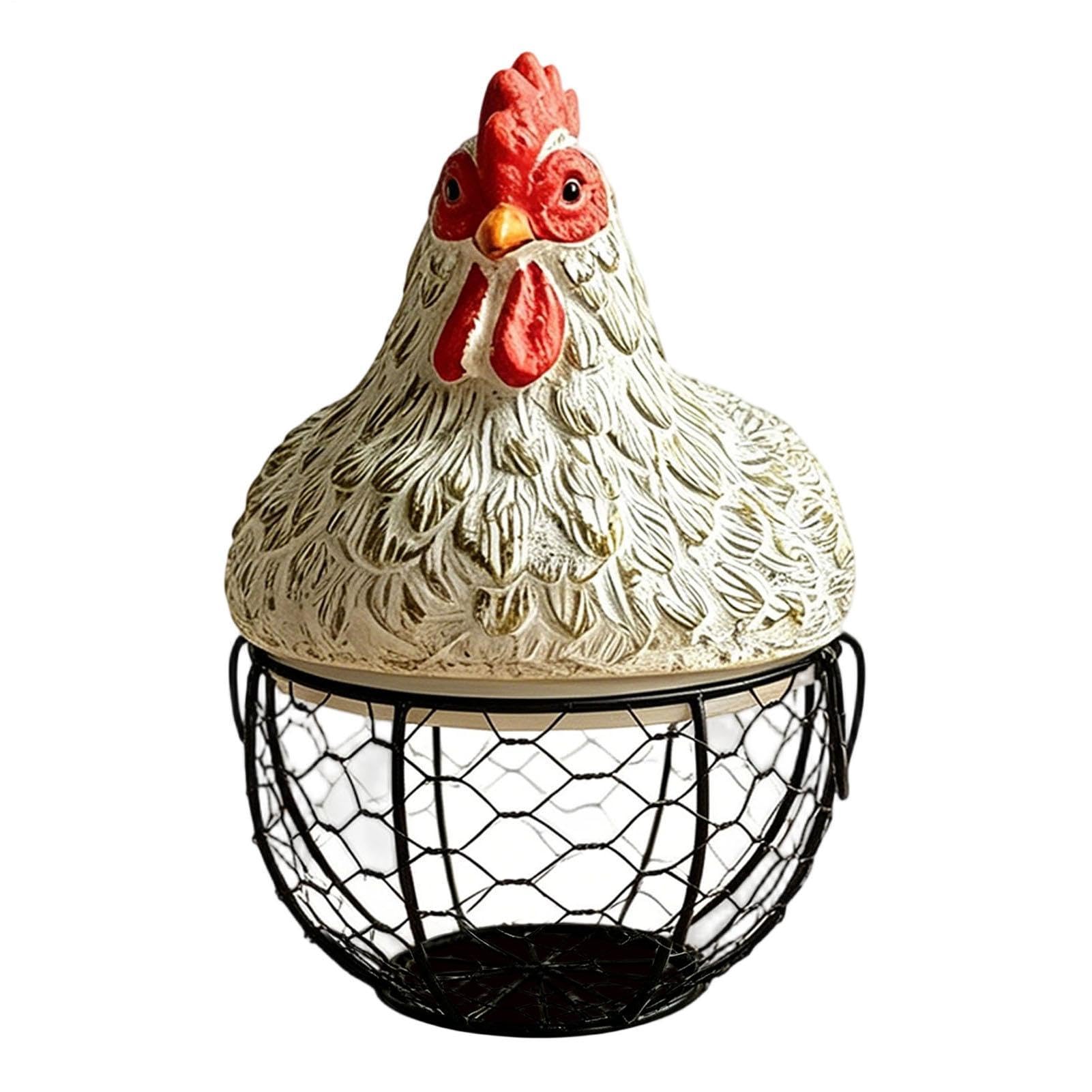Conteneur pour le stockage des œufs et panier en fil métallique avec couvercle ventilé