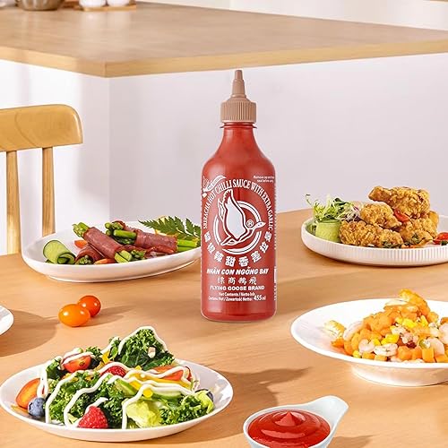 Miniatura 23 de Flying Goose Salsa dulce Sriracha de 24.6 onzas, salsa de chile dulce Sriracha de Tailandia, sin gluten y vegana, sabor original en botella, 24.6