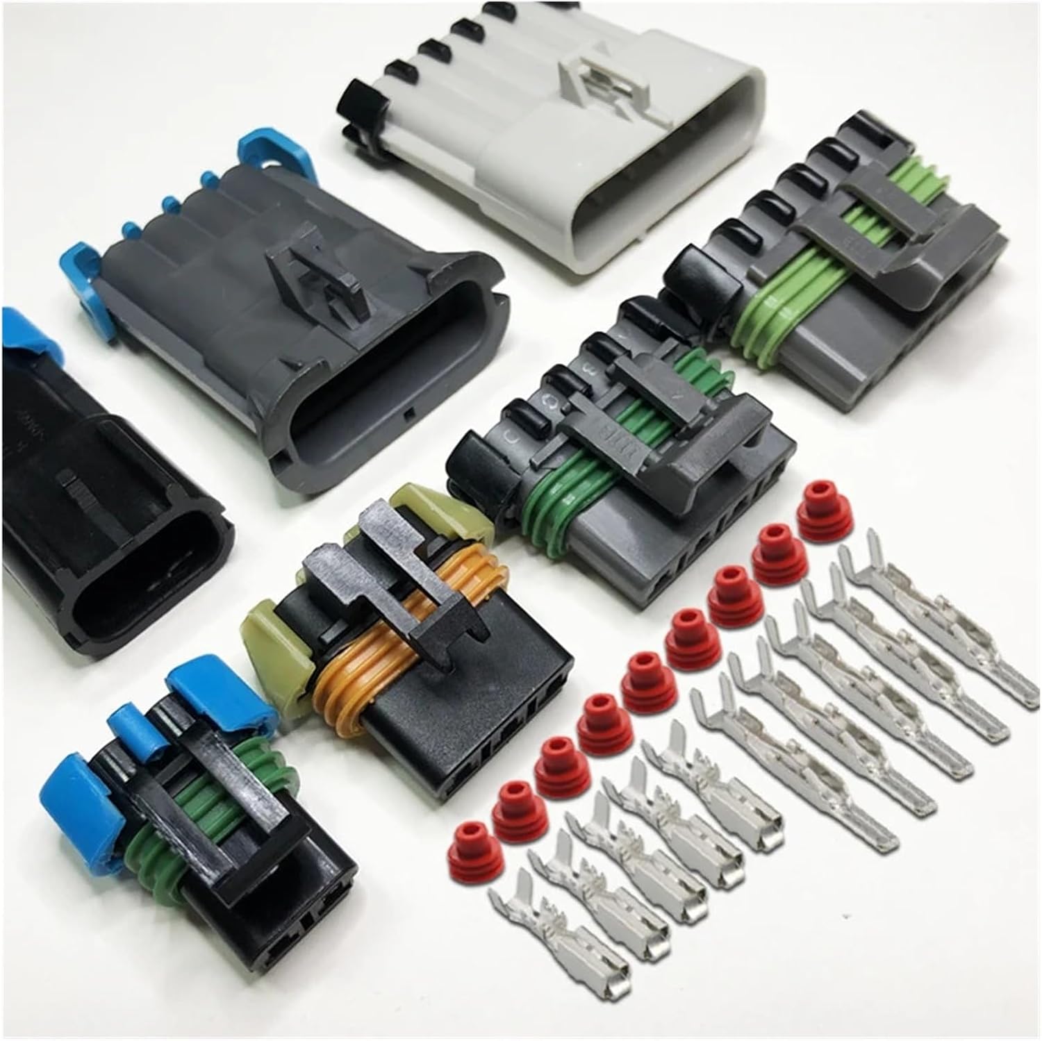 Dj7025w-2.8 Blower Control Plug 2/3/4/5/6/ Pin Car Electronic Fan Harness Sealed Waterproof Connector Terminal Sheath 15300027 BHUPWZE(6p Female,5sets)