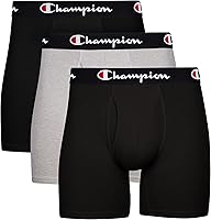 Vista 1 de Champion Men's Boxer Briefs, Every Day Comfort Stretch Cotton Moisture-Wicking Underwear, Multi-Pack