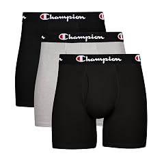 Champion Mens Everyday Cotton Stretch Boxer Briefs- 3 Pack
