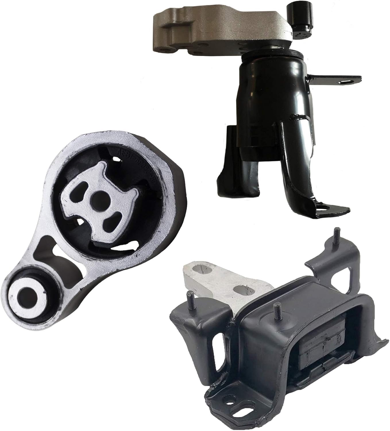 Compatible with 11-16 Ford Fiesta 1.6L Engine Motor and Automatic Transmission Mount Set of 3PCS A5566(5566W) A5746 A5515 2011 2012 2013 2014 2015 2016