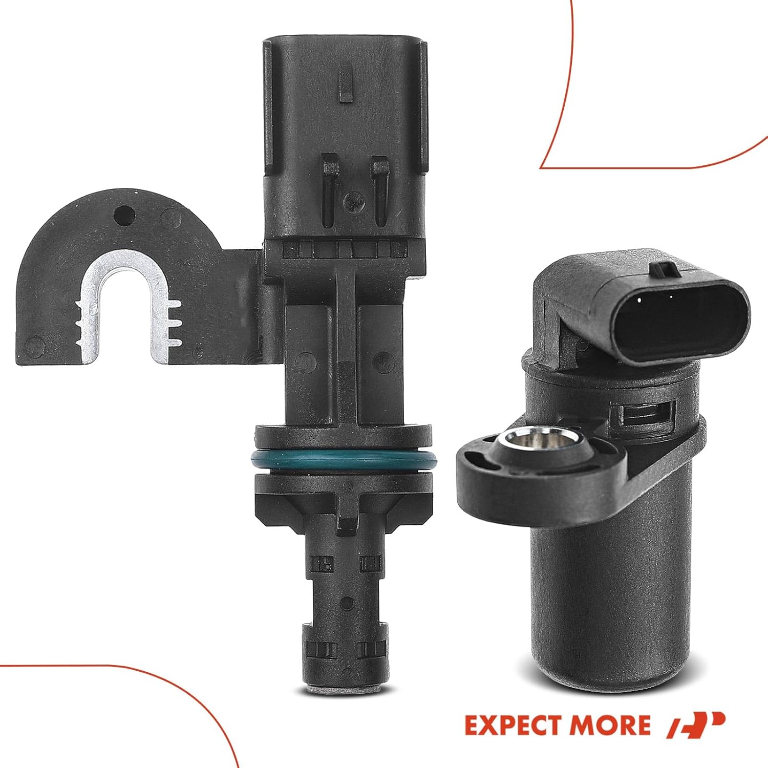 A-Premium 2-PC Engine Camshaft Crankshaft Position Sensor Compatible with Jeep Wrangler 2008-2011 & Dodge Grand Caravan 2008-2010 & Chrysler Town & Country 2008-2010, Pacifica 2008, 3.8L