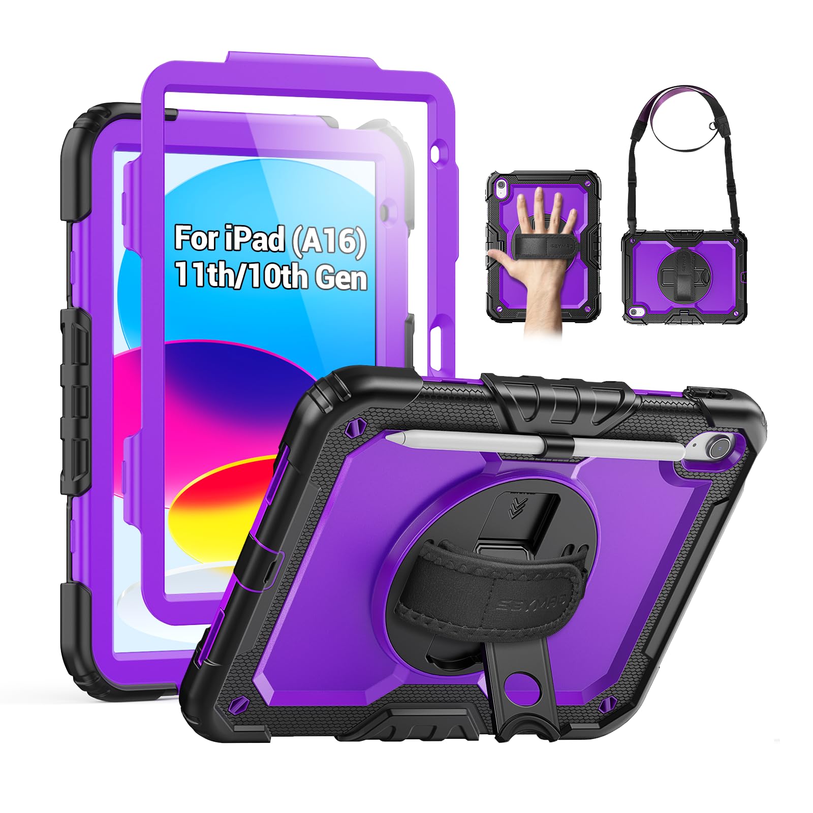 SEYMAC Case for iPad Air 5th/4th Generation 10.9 Inch, Black — Amazon image 16