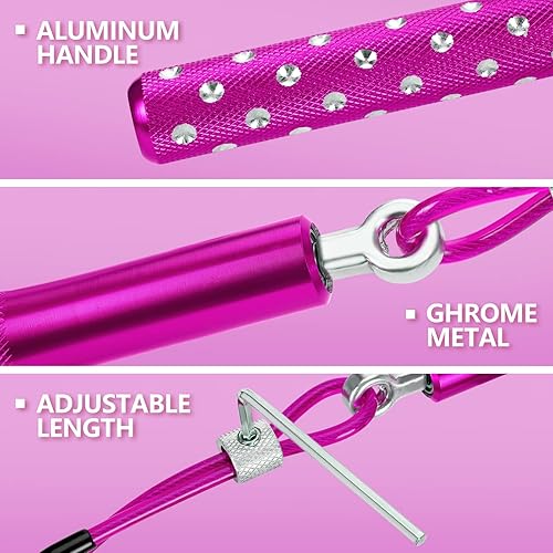 Miniatura 3 de Cuerda de saltar de velocidad para entrenamiento, ejercicio de fitness, cuerda de saltar ajustable para adultos, para hombres, mujeres, niños, niñas