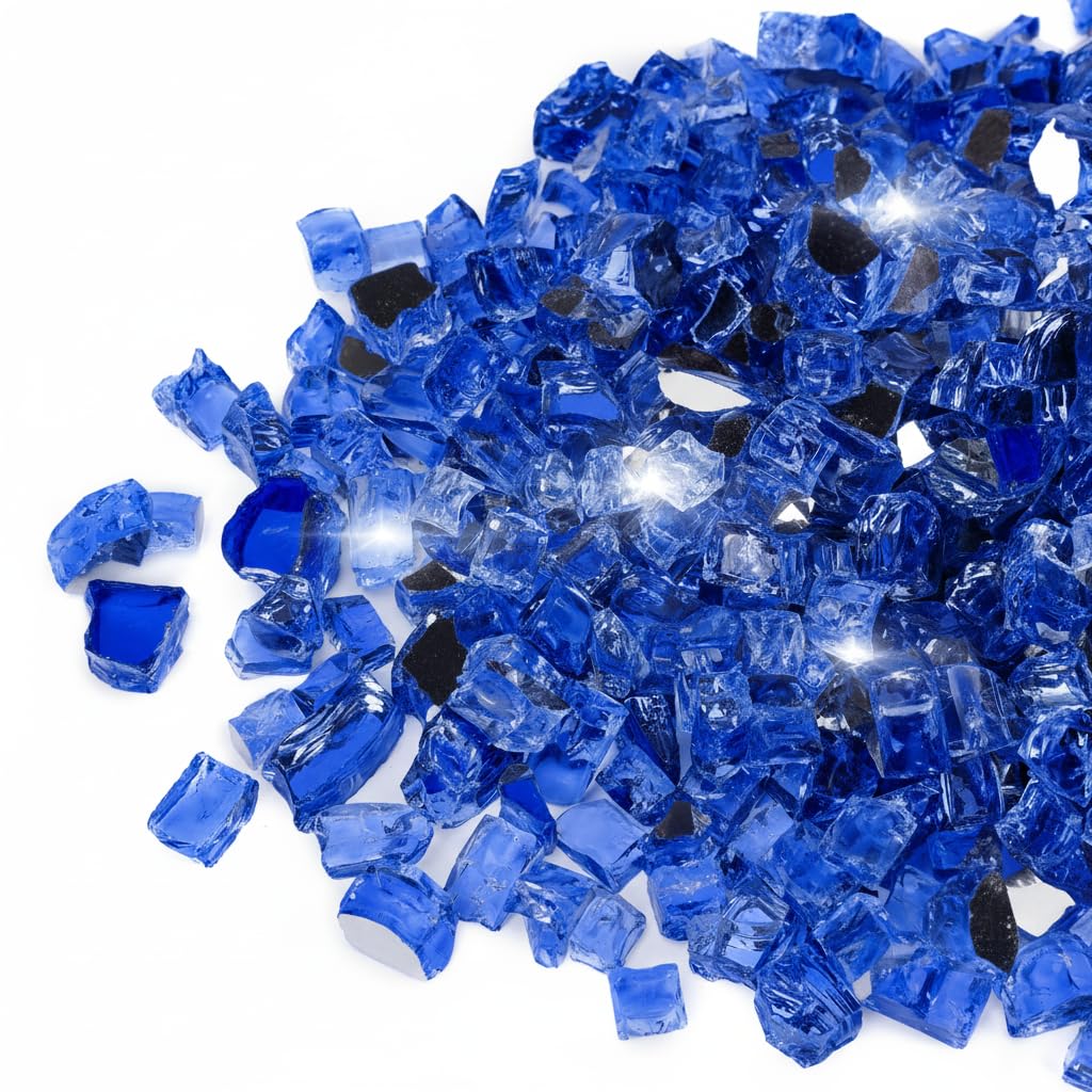 Amazon.com: Mr. Fireglass 20 Pounds Cobalt Blue Reflective Fire