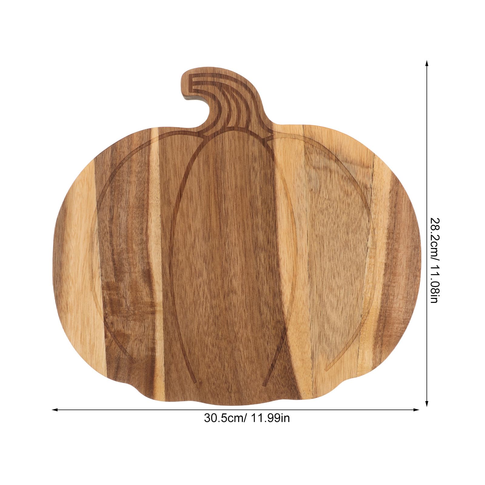 Operitacx Tabla de embutidos con forma de calabaza - Tabla de quesos de madera para Halloween - Platos de aperitivos de madera para fiestas de otoño y Acción de Gracias - Uso en la cocina