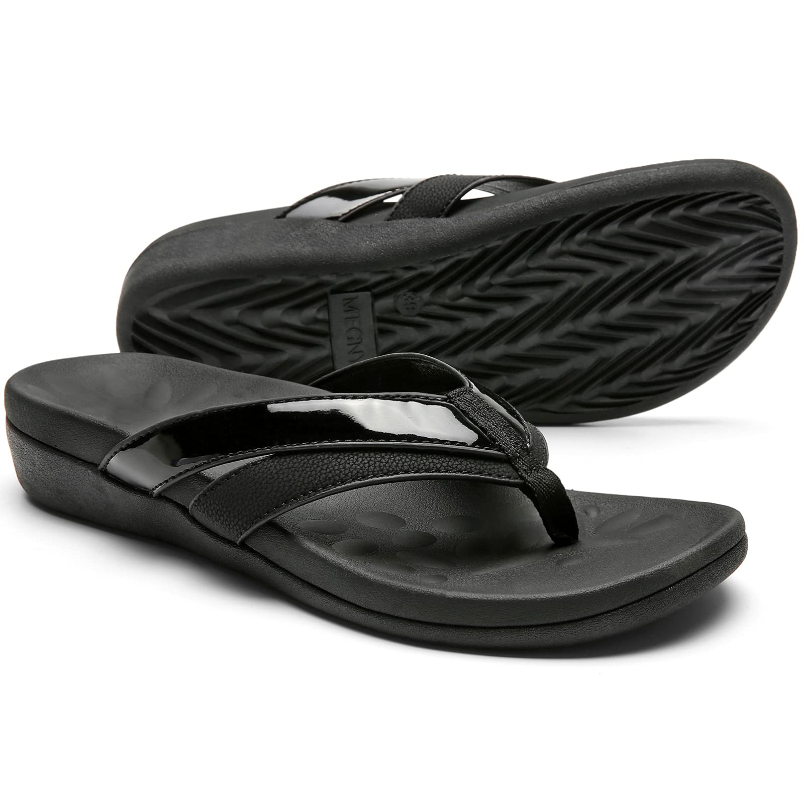 Plantar Fasciitis Flip Flops for Women, Comfortable Arch Support