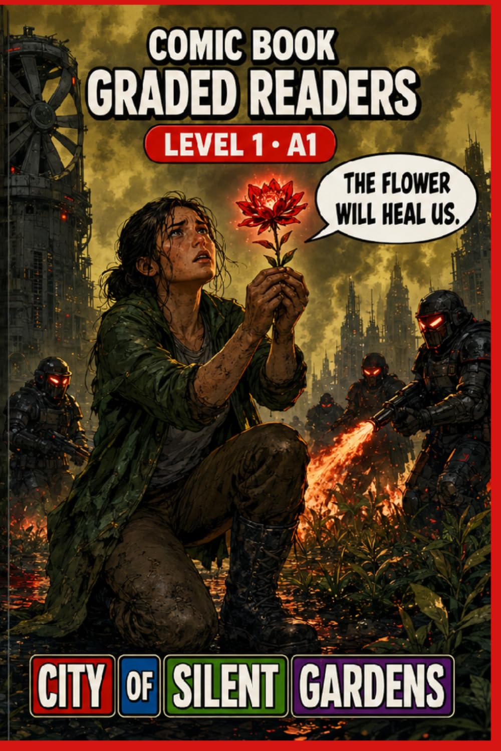City of Silent Gardens: Graded Reader Comic Book for Adults Learn Easy English Reading.: A Graded Reader for Adult Learners (Level A1) — Visual ... · A1 (Beginner) — Comic Book Graded Readers.)