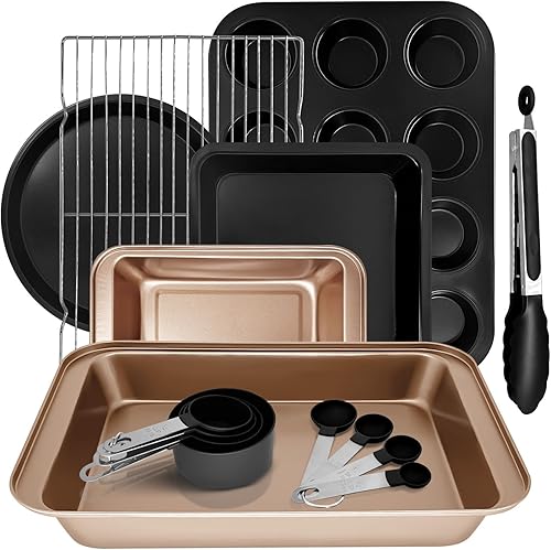 Sartenes para hornear, antiadherentes juegos de utensilios para hornear, sartenes para cocinar,